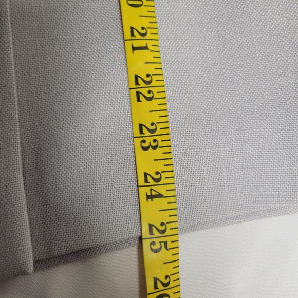 Vintage 70's Pleated Academia Skirt Midi Plaid light Grey USA JH Collectibles - Picture 9 of 10